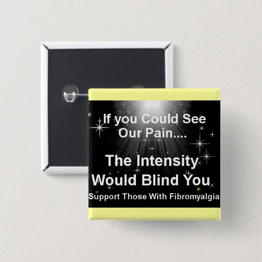 Zwangpijn Vierkante Button 5,1 Cm (Voorkant /achterkant)