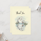 Zwangreflectie samengevoegd Dank u Kaart (Voorkant / Achterkant in situ)