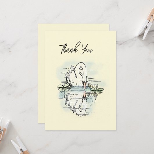  Zwangreflectie samengevoegd Dank u Kaart (Voorkant / Achterkant in situ)