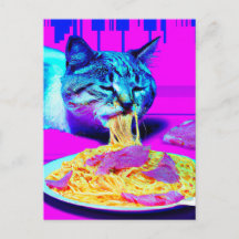 Zwangstkat Eating Spaghetti generativcontent