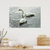 Zwangvoeding. Roath Park Lake, Cardiff, Wales Poster (Keuken)