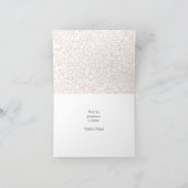 Zwans Baby shower Vogelvogel met kroon-Ed-strand Bedankkaart (Binnen)