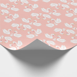 Zwans Baby shower Vogelvogel met kroon-Ed-strand Cadeaupapier