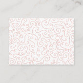 Zwans Baby shower Vogelvogel met kroon-Ed-strand Informatiekaartje (Achterkant)