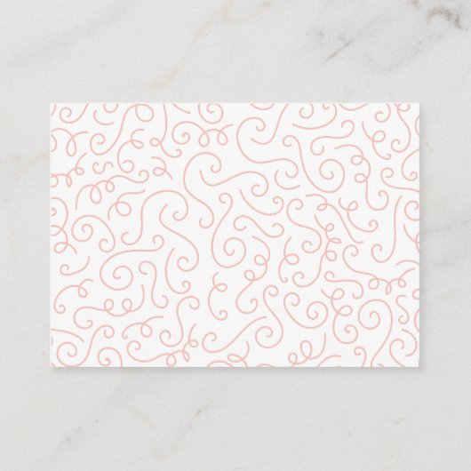 Zwans Baby shower Vogelvogel met kroon-Ed-strand Informatiekaartje (Achterkant)