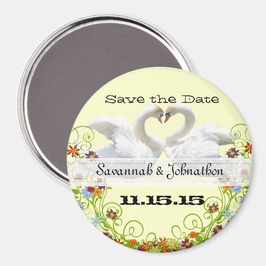 Zwans en Zwemelen sparen de DatumWuwnetten Magneet (Voorkant / Achterkant)