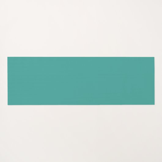 Zwans & Gepersonaliseerde Naam op Turquoise Yogamat (Achterkant (horizontaal))