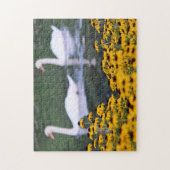 Zwans in de tuin - Puzzle Legpuzzel (Verticaal)