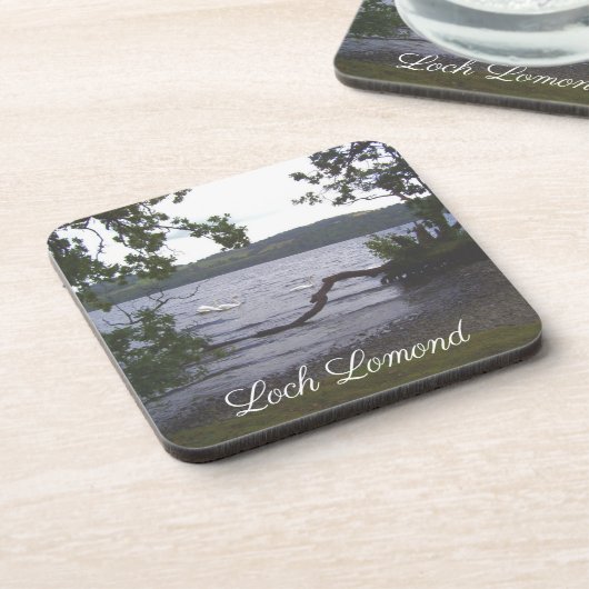 Zwans op Loch Lomond Bier Onderzetter (Linkerzijde)