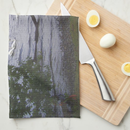 Zwans op Loch Lomond Theedoek (Quarter Fold)