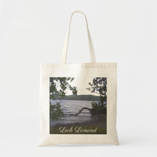Zwans op Loch Lomond Tote Bag (Voorkant)