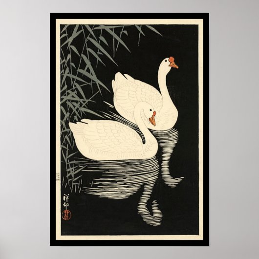  Zwans van Ohara Koson Poster (Voorkant)