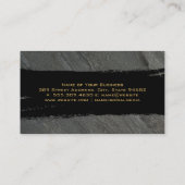 Zwar goud geborsteld chic visitekaartje (Achterkant)