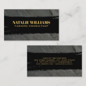 Zwar goud geborsteld chic visitekaartje (Voorkant / Achterkant)