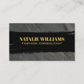 Zwar goud geborsteld chic visitekaartje (Voorkant)