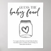 Zwar Moderne Eenvoudige Script Baby Raad Baby Voed Poster (Voorkant)