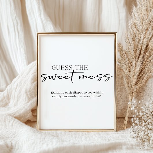 Zwar Moderne Eenvoudige Script Baby Raad Sweet Rom Poster