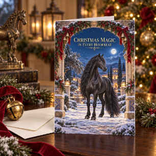 Zwar Paard Andalusisch Kerstfeest Kaart