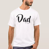 Zwar Schrift Gestichte Vader T-shirt (Voorkant)