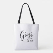 Zwar Schrift Gigi Opgericht Tote Bag (Achterkant)