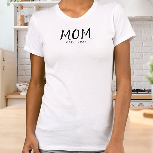 Zwar Schrift Opgestelde Moeder T-shirt