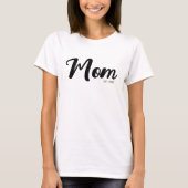 Zwar Schrift Opgestelde Moeder T-shirt (Voorkant)