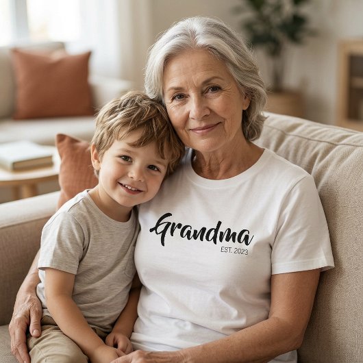 Zwar Schrift Opgestelde Oma T-shirt