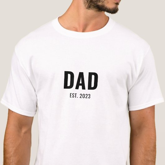 Zwar Schrift Vastgestelde Vader T-shirt