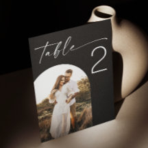 Zwar script met elegante minimalistische boog foto