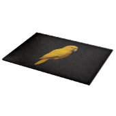 Zwarte 4 Luxe Glasplaat Gouden Parkiet Snijplank (Hoek)