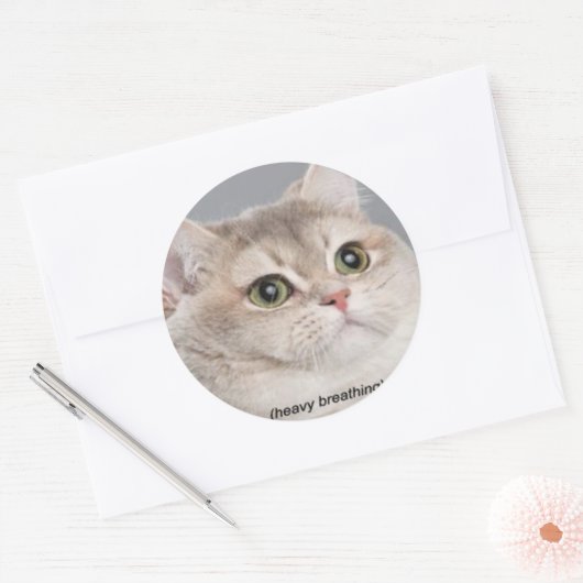 *zware ademhaling* ronde sticker (Envelop)