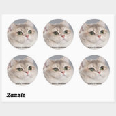 *zware ademhaling* ronde sticker (Vel)