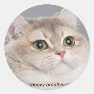 *zware ademhaling* ronde sticker