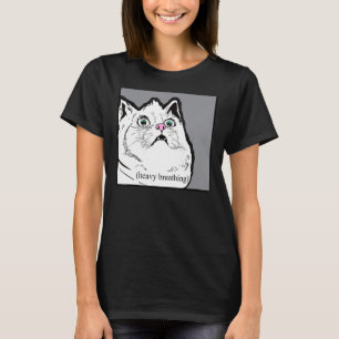Zware ademhalingskat-meme Fat Chonky Animal T-shirt