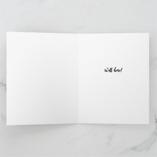 Zware Afstuderen-congraties Kaart (Binnen)