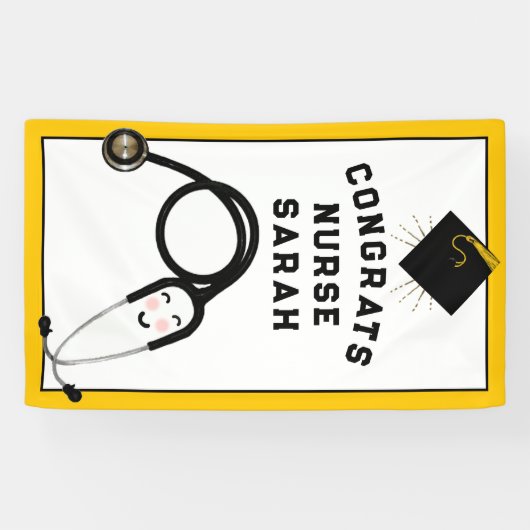 Zware Afstuderen-congraties Spandoek