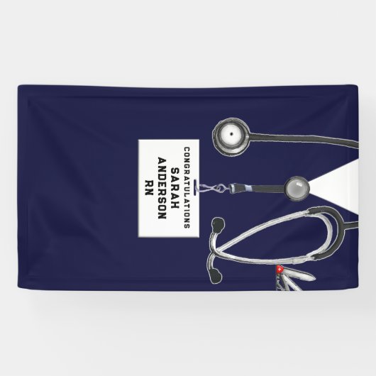 Zware Afstuderen-congraties Spandoek (Horizontaal)