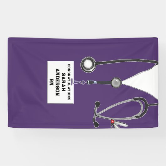 Zware Afstuderen-congraties Spandoek (Horizontaal)