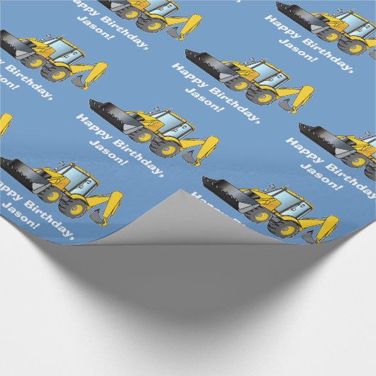 Zware apparatuur Achterhoes Birthday Name Cadeaupapier (Hoek)