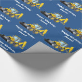 Zware apparatuur Achterhoes Birthday Name  Cadeaupapier (Hoek)