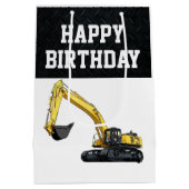 Zware apparatuur en bedrijfsbouw op zaterdag medium cadeauzakje (Achterkant)