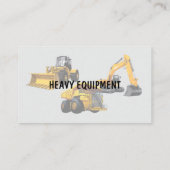 Zware apparatuur en mechanisch onderhoud visitekaartje (Achterkant)