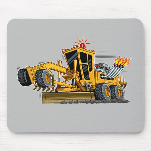 Zware apparatuur Motorrijder Muismat (Voorkant)