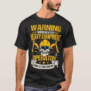 Zware apparatuur Operator Graafmachine Bouw Ba T-shirt