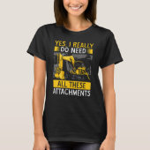 Zware Apparatuur Operator Graafmachine Operator Ma T-shirt (Voorkant)