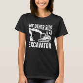Zware Apparatuur Operator Graafmachine T-shirt (Voorkant)
