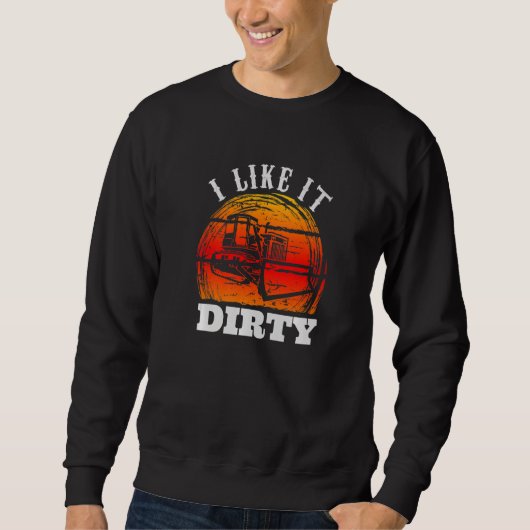 Zware Apparatuur Operator Wegbouw voor Mannen Trui (Voorkant)