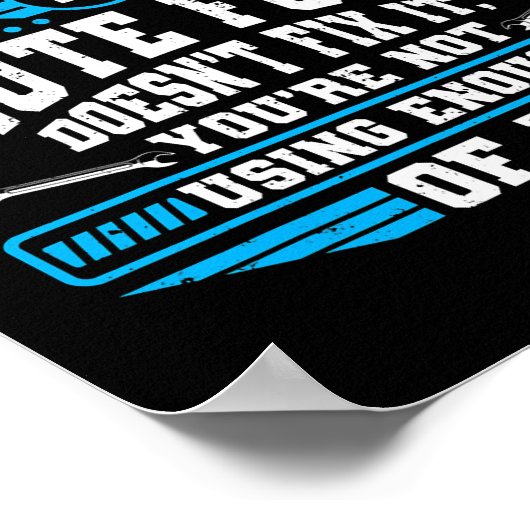 Zware apparatuur Technicus Zware dienst Poster (Hoek)