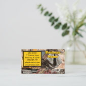 Zware apparatuur visitekaartje (Staand voorkant)