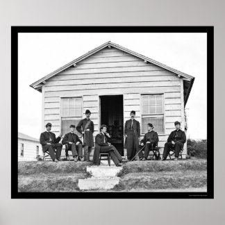 Zware artillerie officieren bij Fort Totten, DC 18 Poster